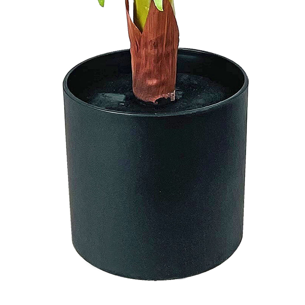 Mainstays Artificial Plant, Palm Plant, 3.33 ft, Black Plastic Pot