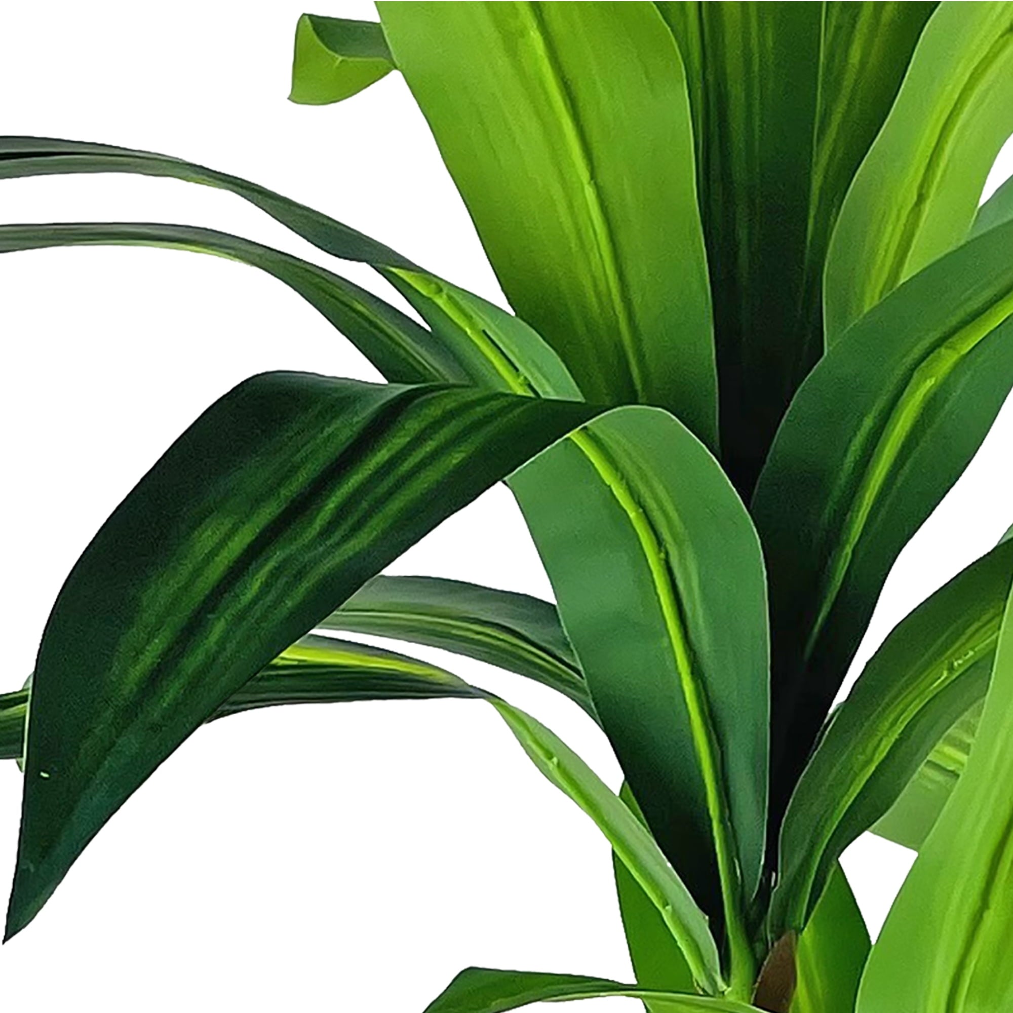 Mainstays Artificial Plant, Dracaena Artificial Plant, 3.3ft, Black Plastic Pot