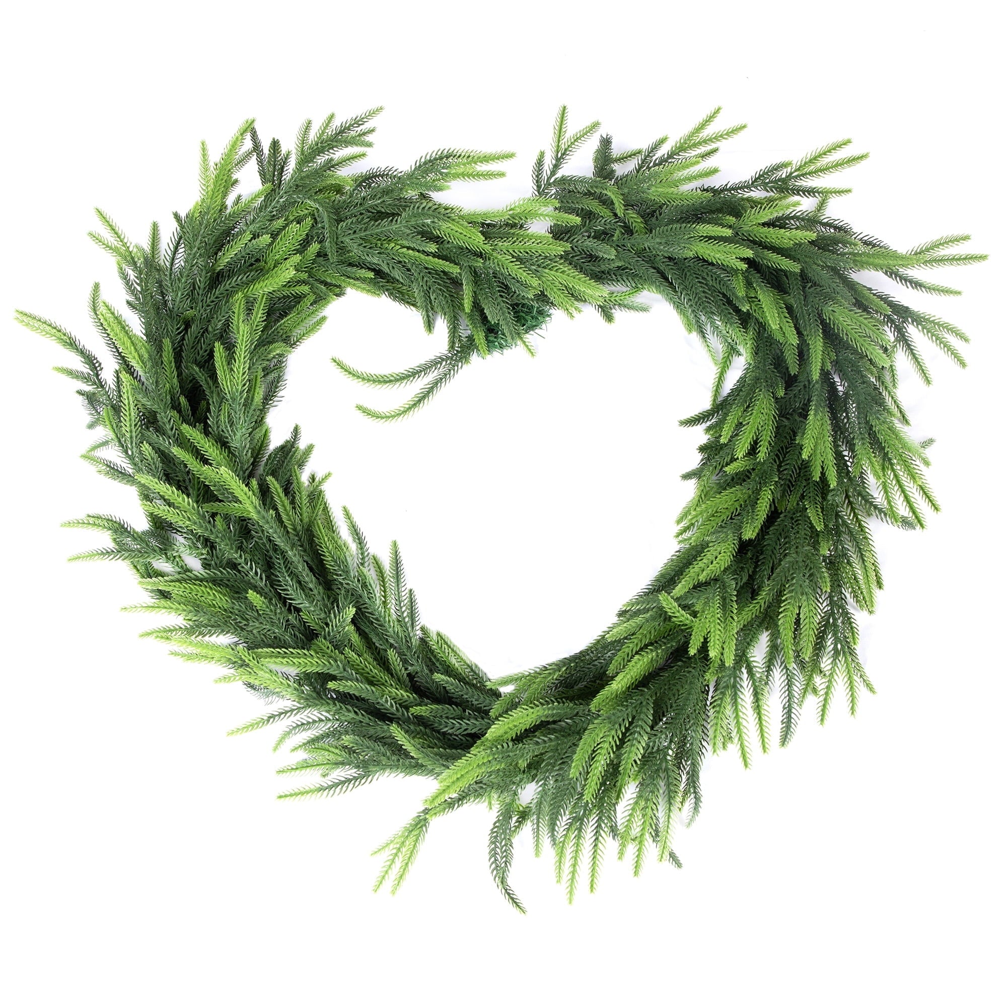 Nafresh 6ft Real Touch Norfolk Pine Garland, 72" Realistic Faux Christmas Garland for Fireplace Table Stair Window Front Door Decor, 1Pack